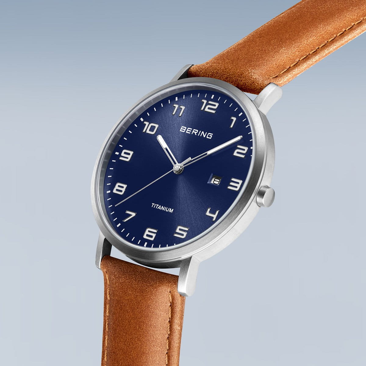 bering montre pour homme cadran bleu - 18640-567
