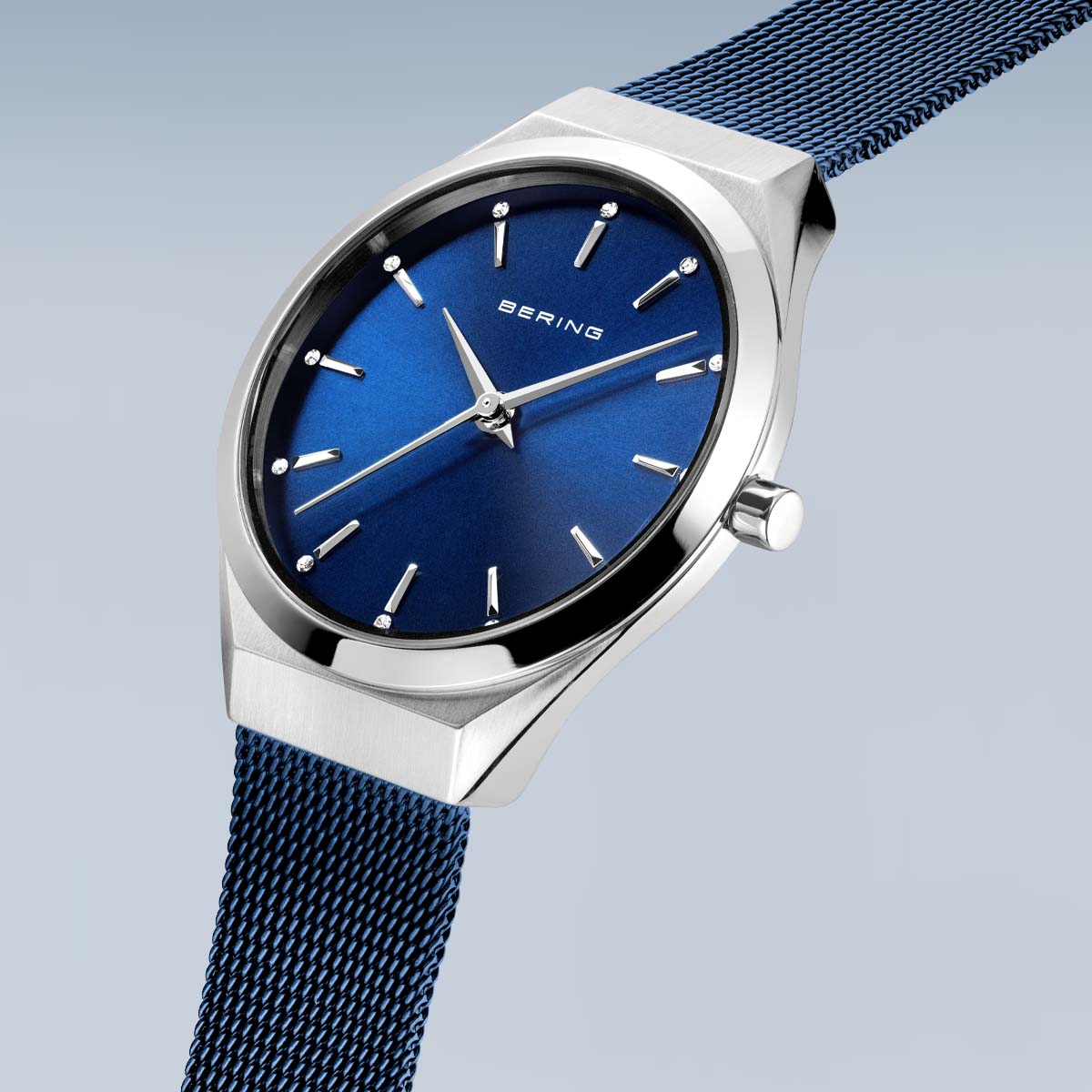 bering montre unisexe cadran bleu - 18729-307