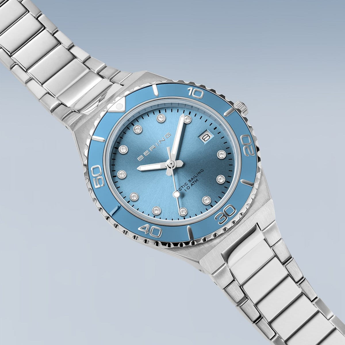 bering montre pour femme cadran bleu - 18936-705