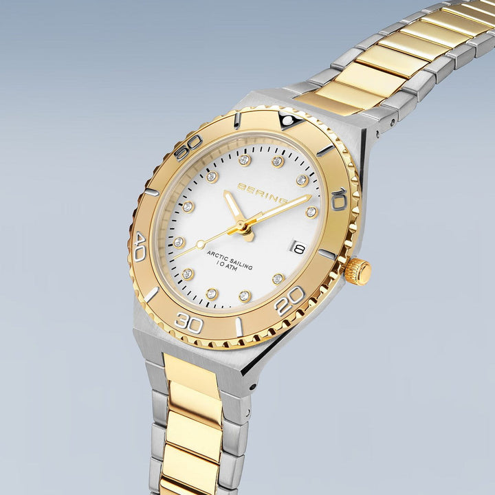 Bering dames horloge witte wijzerplaat - 18936-710