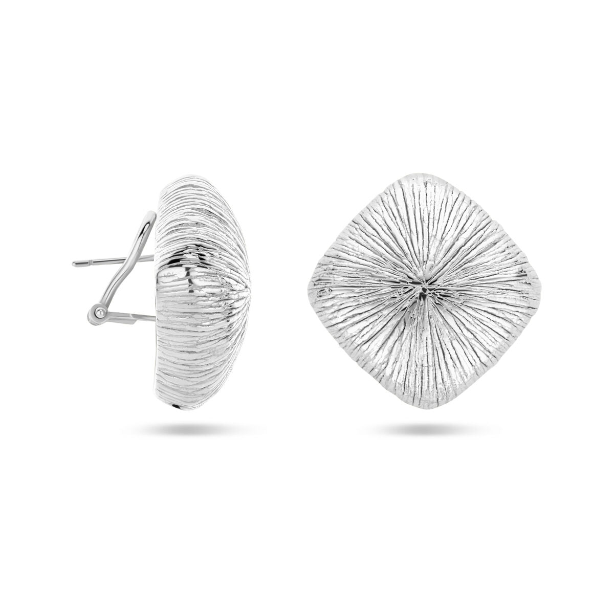 puces d'oreilles 27 mm argent rhodié