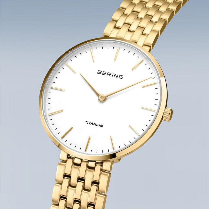 bering dames horloge witte wijzerplaat - 19334-334
