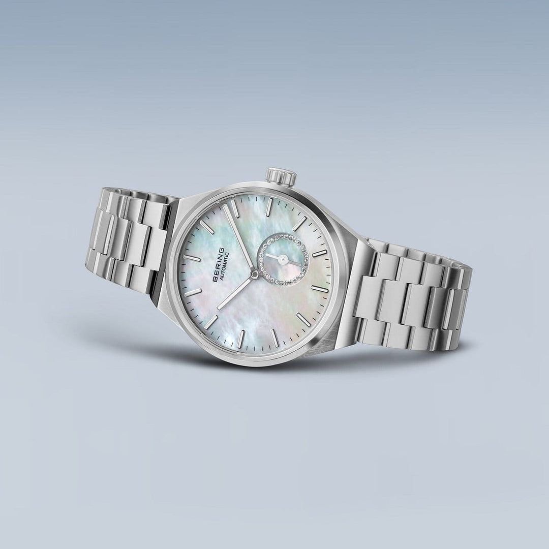 bering dames horloge witte wijzerplaat - 19435-704