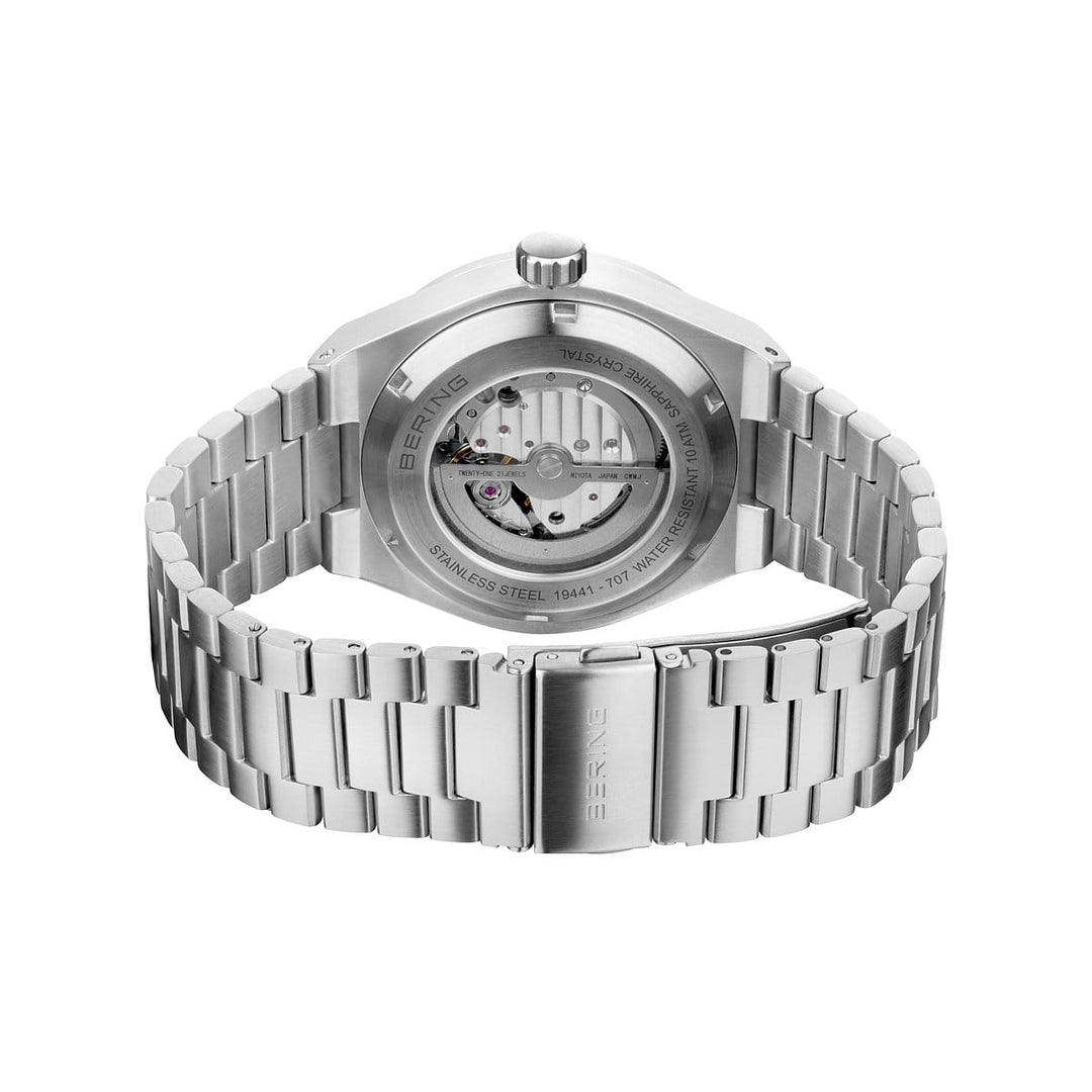 Bering heren horloge blauwe wijzerplaat - 19441-707