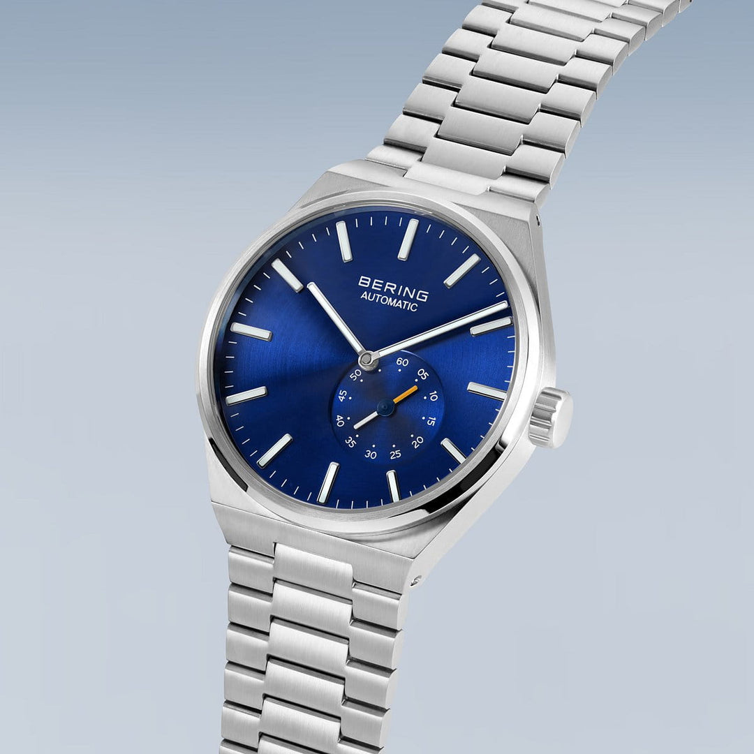 Bering heren horloge blauwe wijzerplaat - 19441-707