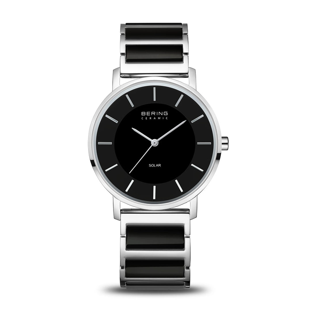bering dames horloge zwarte wijzerplaat - 19535-742