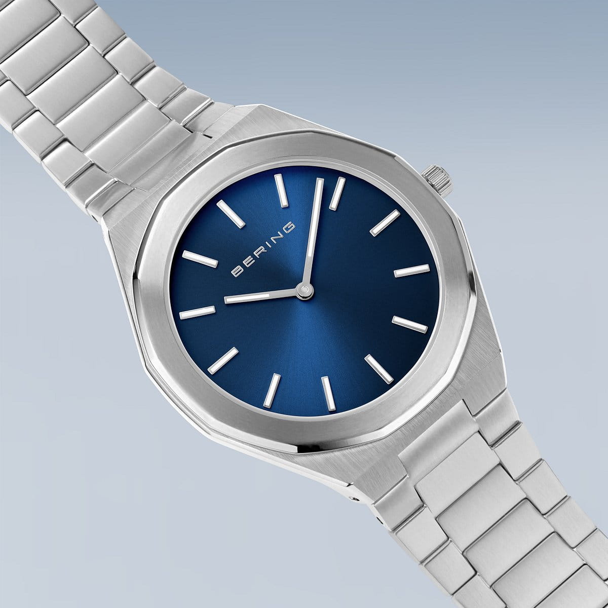bering montre pour homme cadran bleu - 19641-707