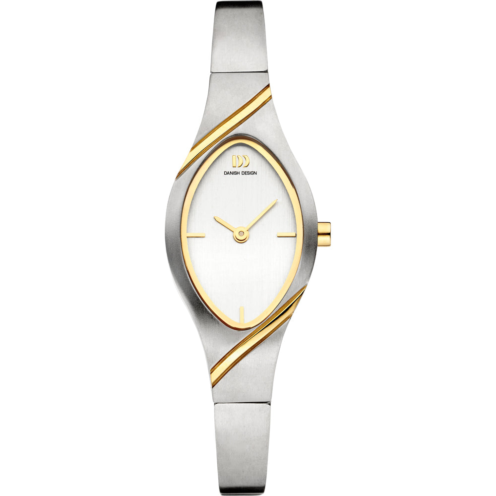 Danish design dames horloge zilveren wijzerplaat - IV65Q1281
