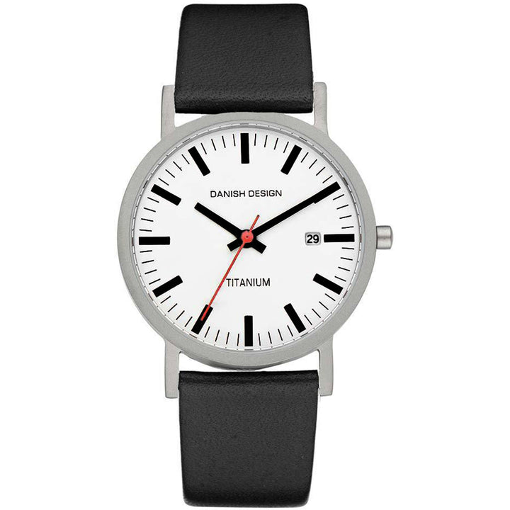 Danish design heren horloge witte wijzerplaat - IQ24Q199