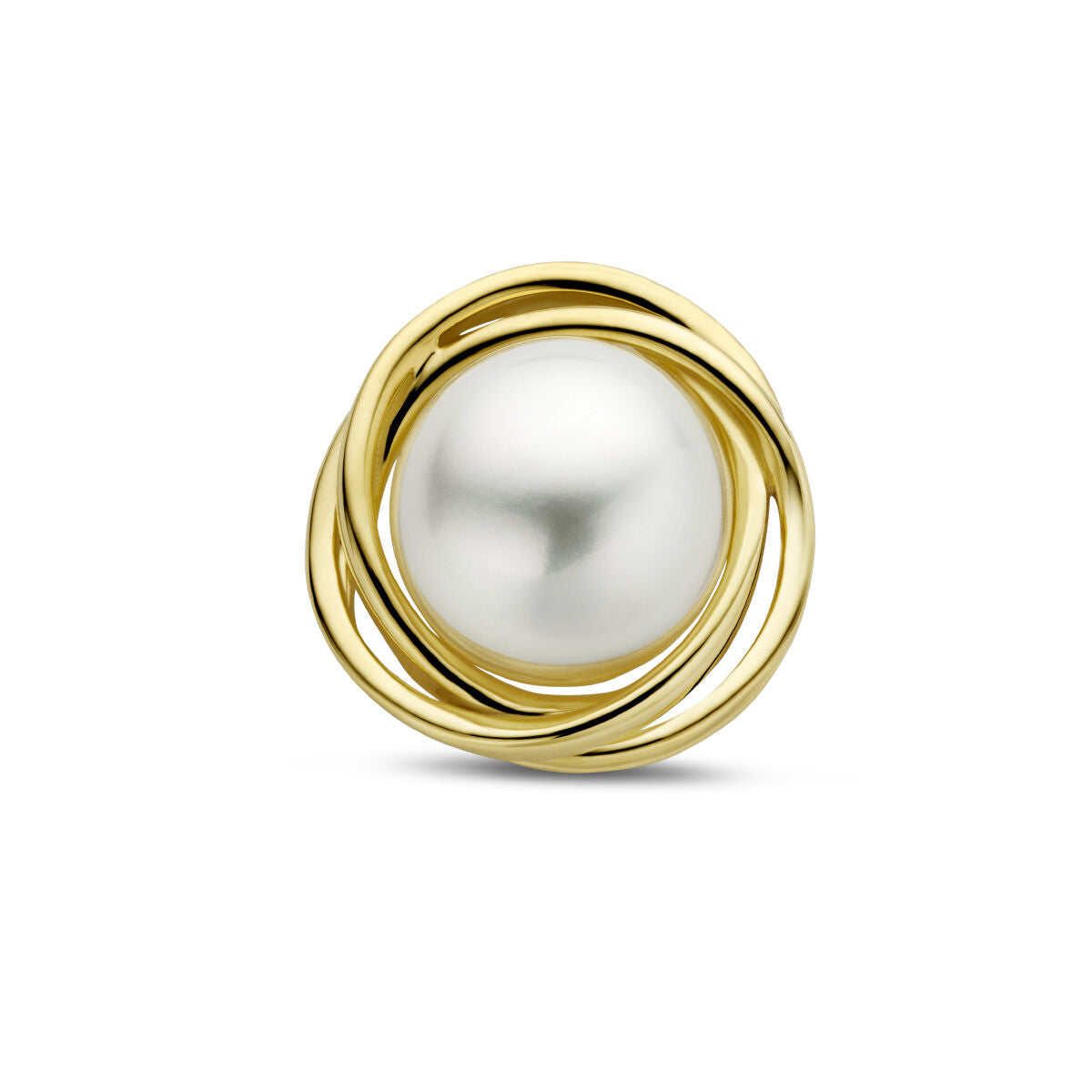 pendentif en perle avec monture en or jaune 14K.