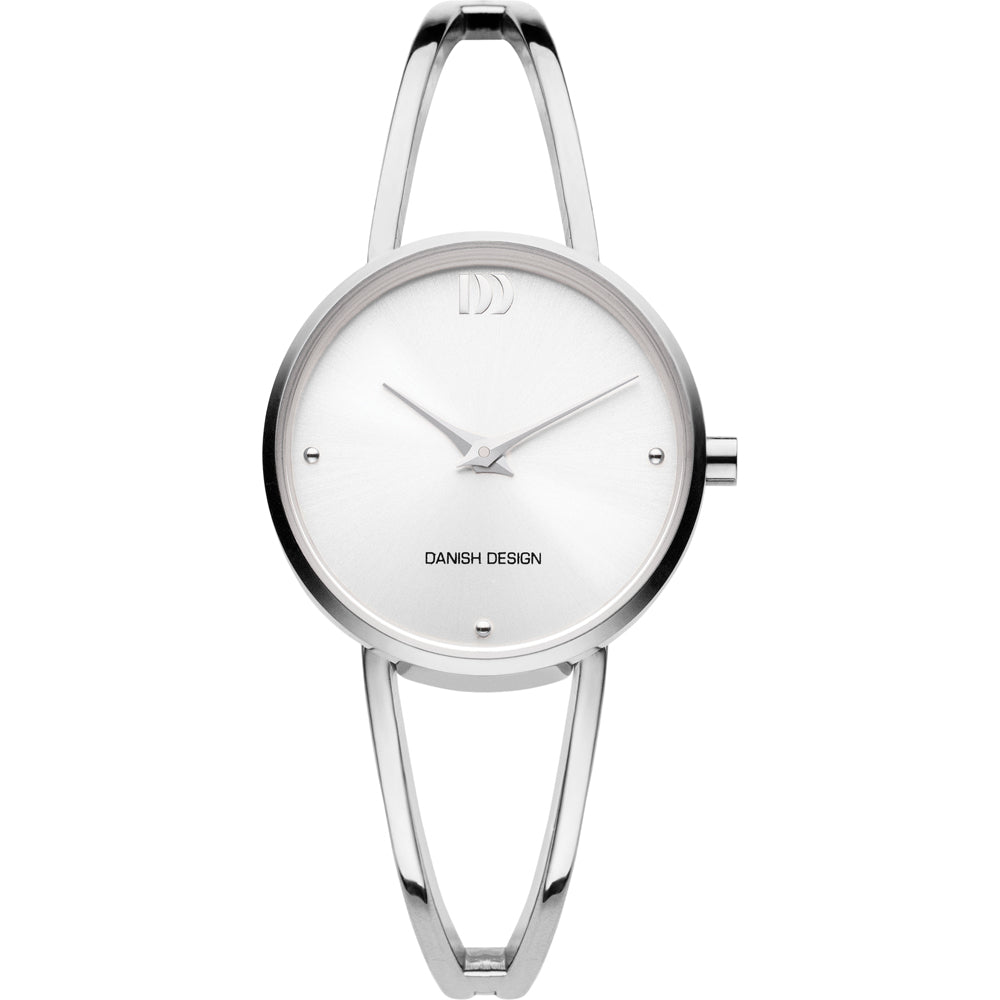 Danish design dames horloge zilveren wijzerplaat - IV62Q1230
