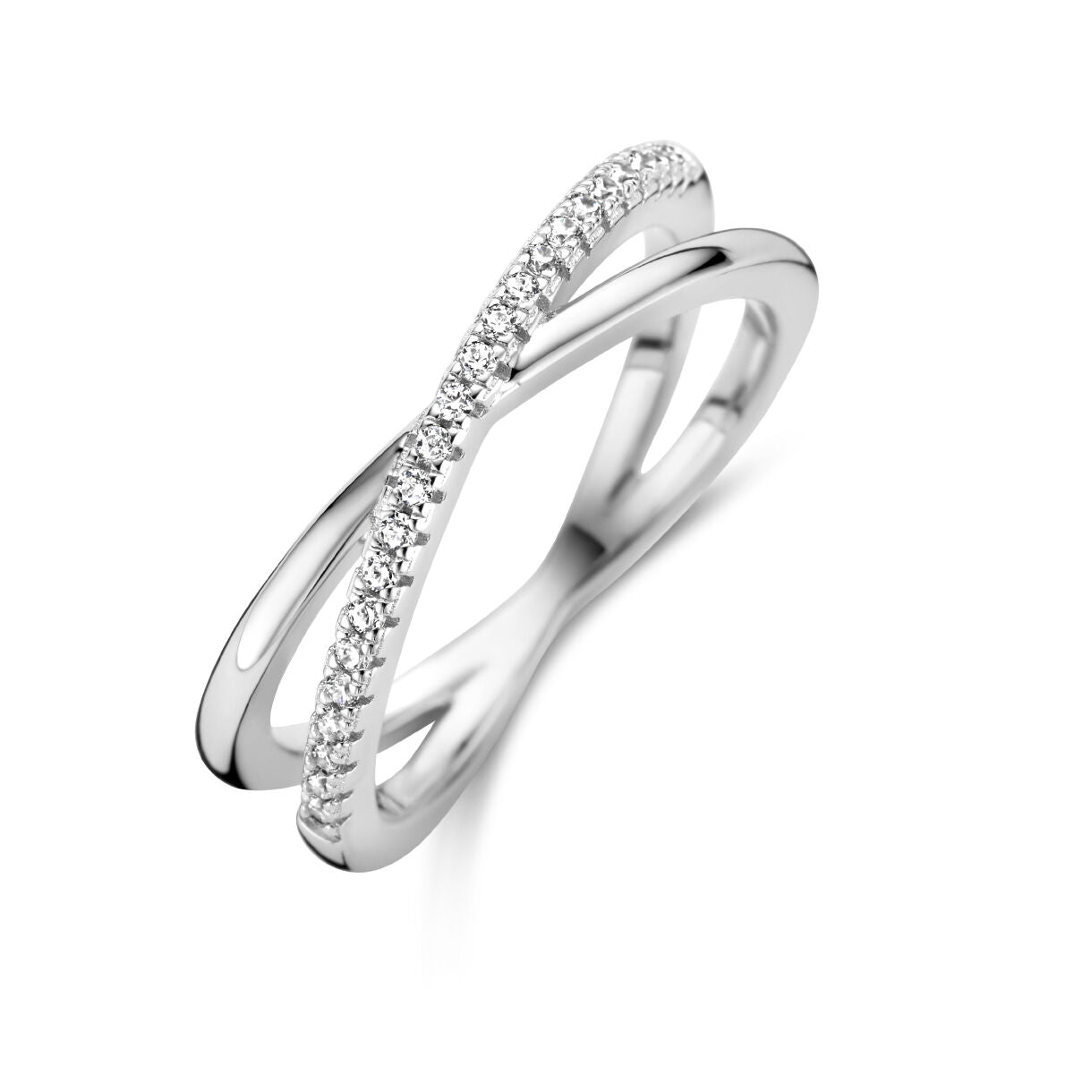 bague zircone argent rhodié