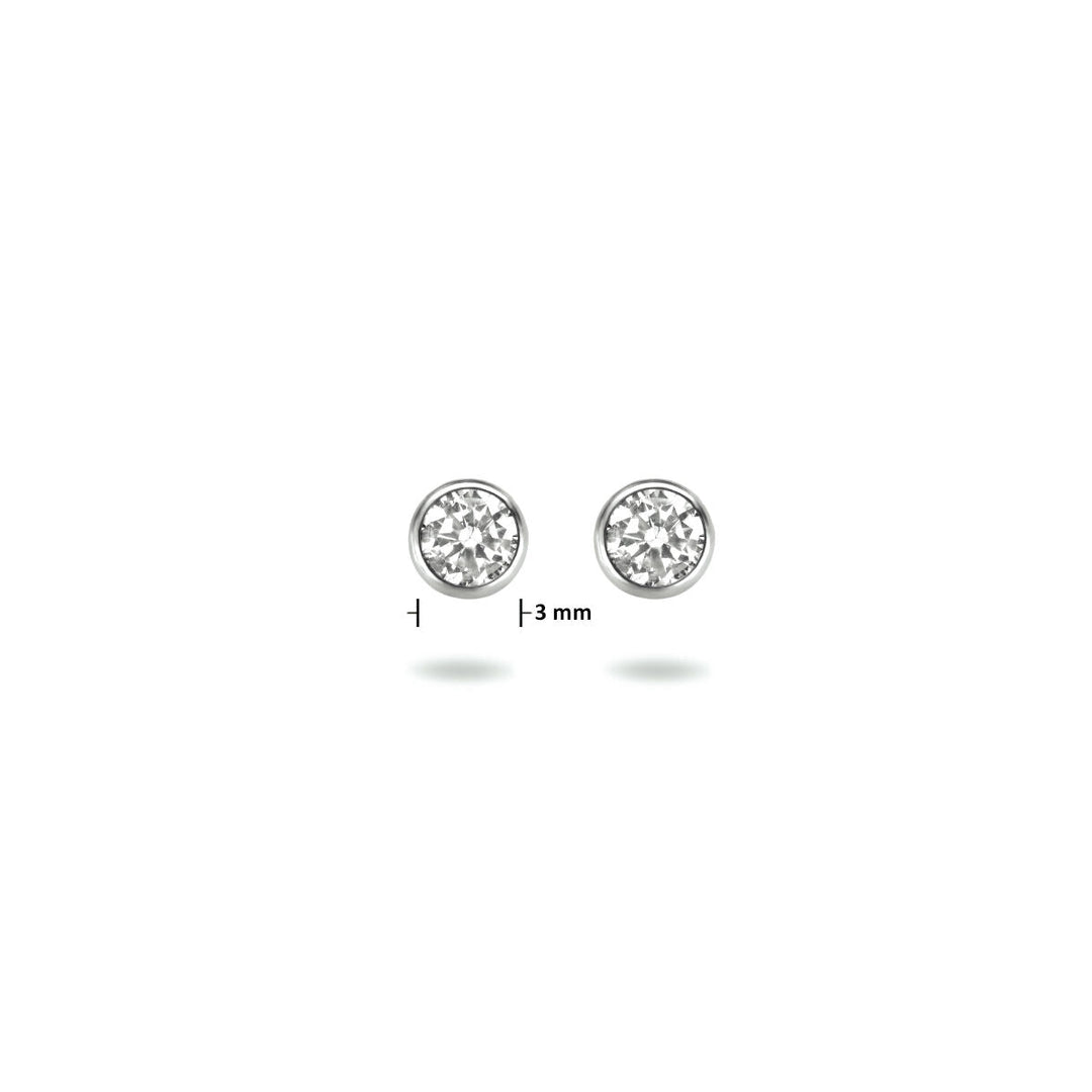 puces d'oreilles zircone