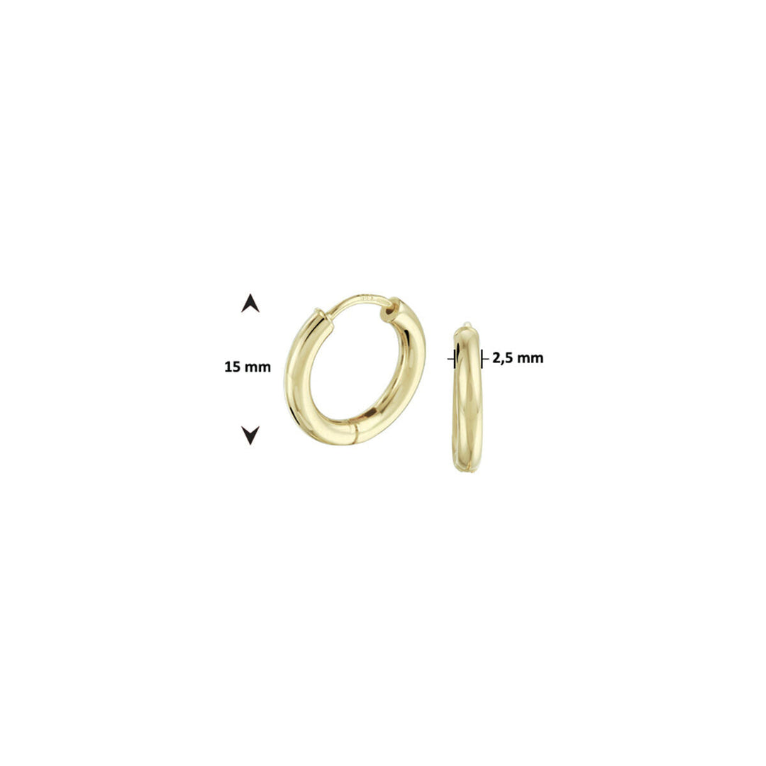 créoles 2,5 mm rondes