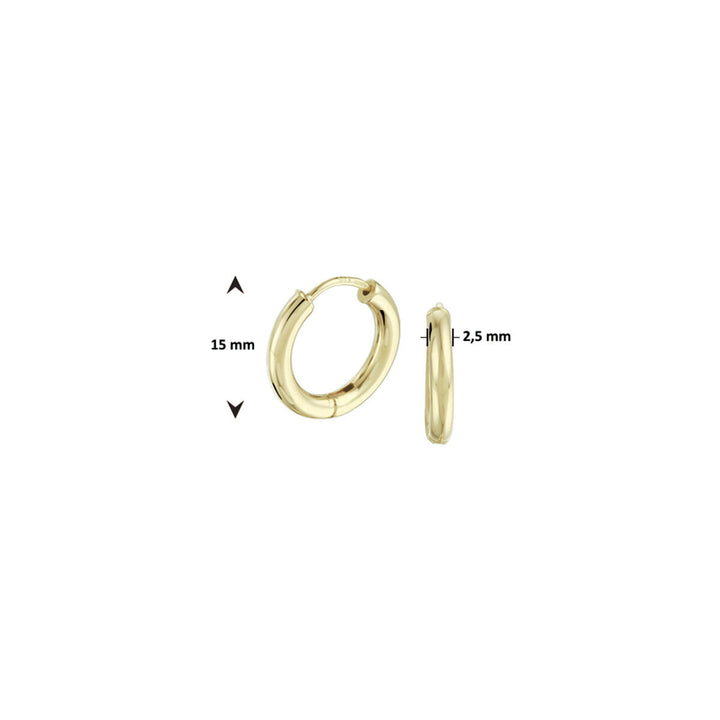 créoles 2,5 mm rondes