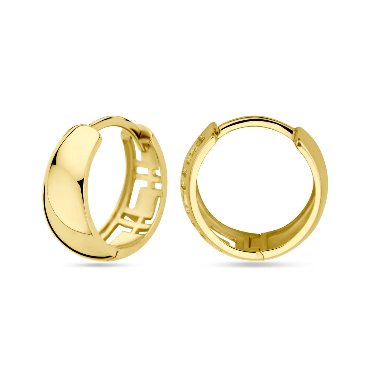 créoles 13 mm or jaune