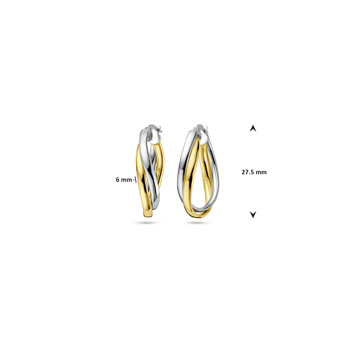 créoles 1 micron argent plaqué or (jaune/rhodié)
