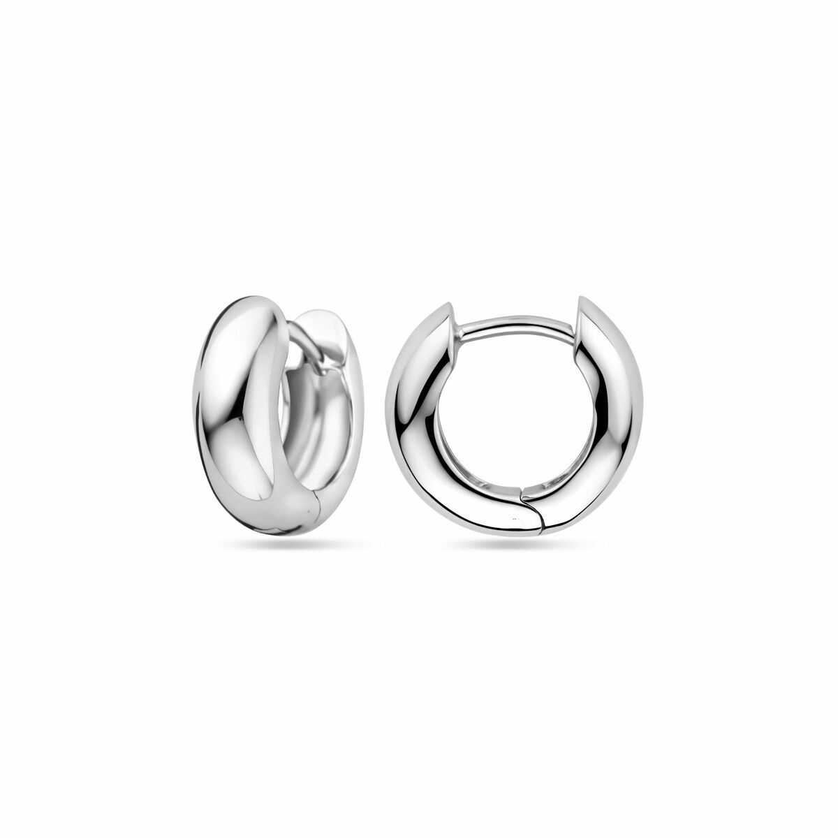 créoles 13,5 mm argent rhodié