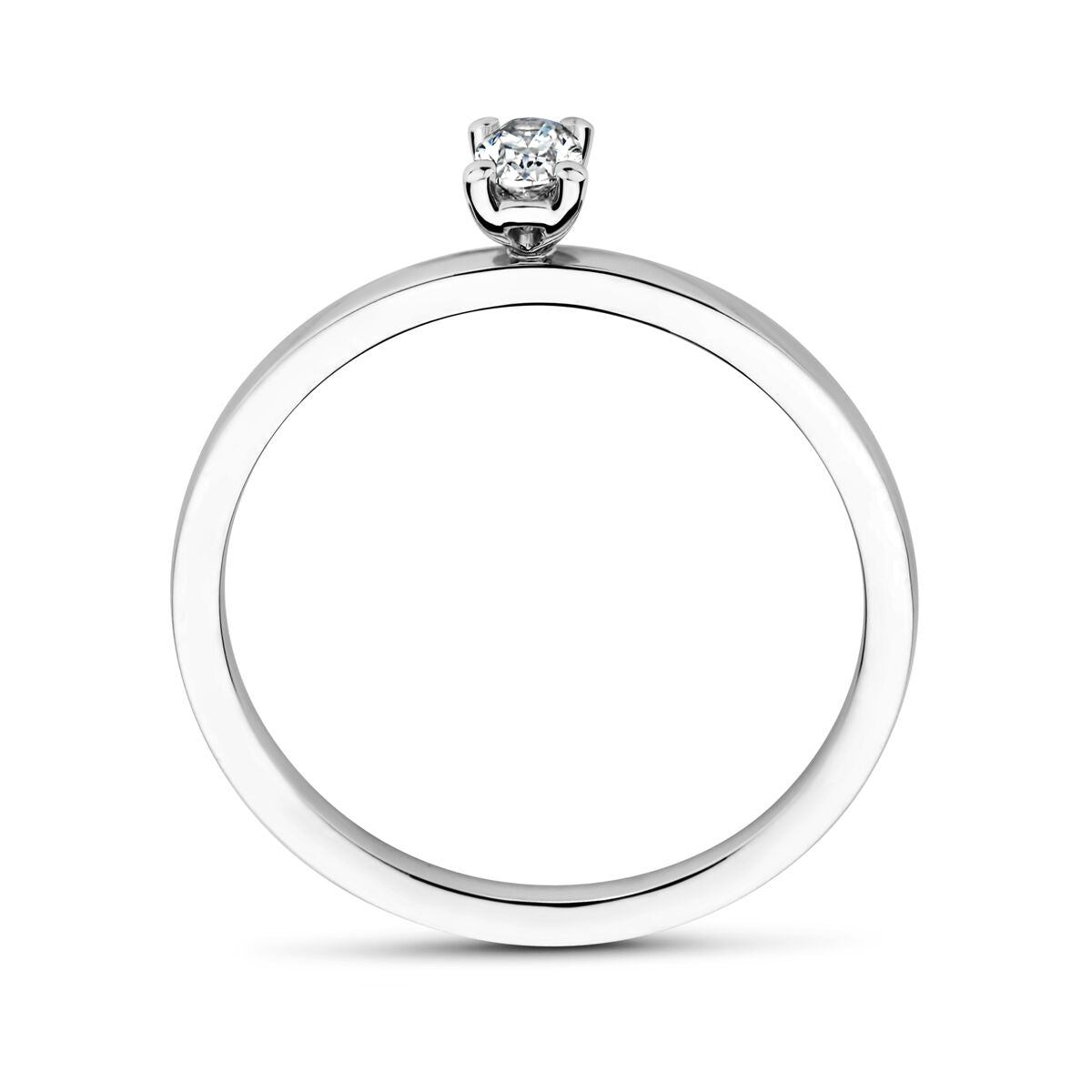 bague en platine diamant 0.15ct g vsi platine