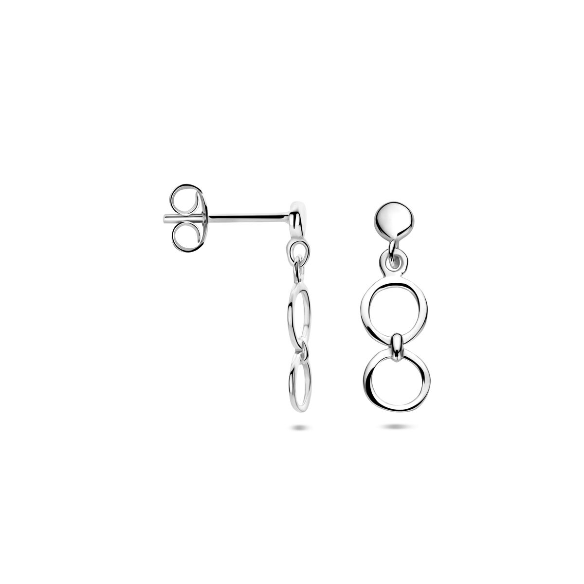Boucles d'oreilles en argent - rhodié argent 925
