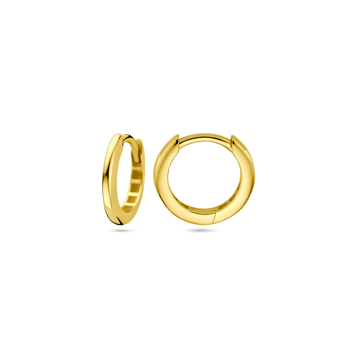 créoles 12.5 mm or jaune 14K