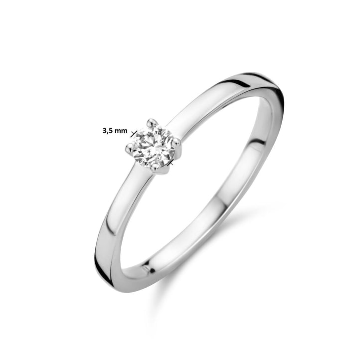 ring diamant 0.15ct h si 14K witgoud
