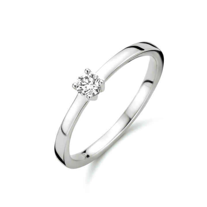 ring diamant 0.15ct h si 14K witgoud