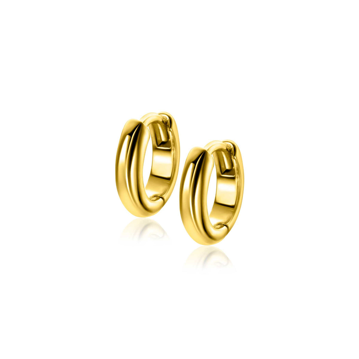 Boucles d'oreilles en argent avec un design enroulé et finition brillante.
