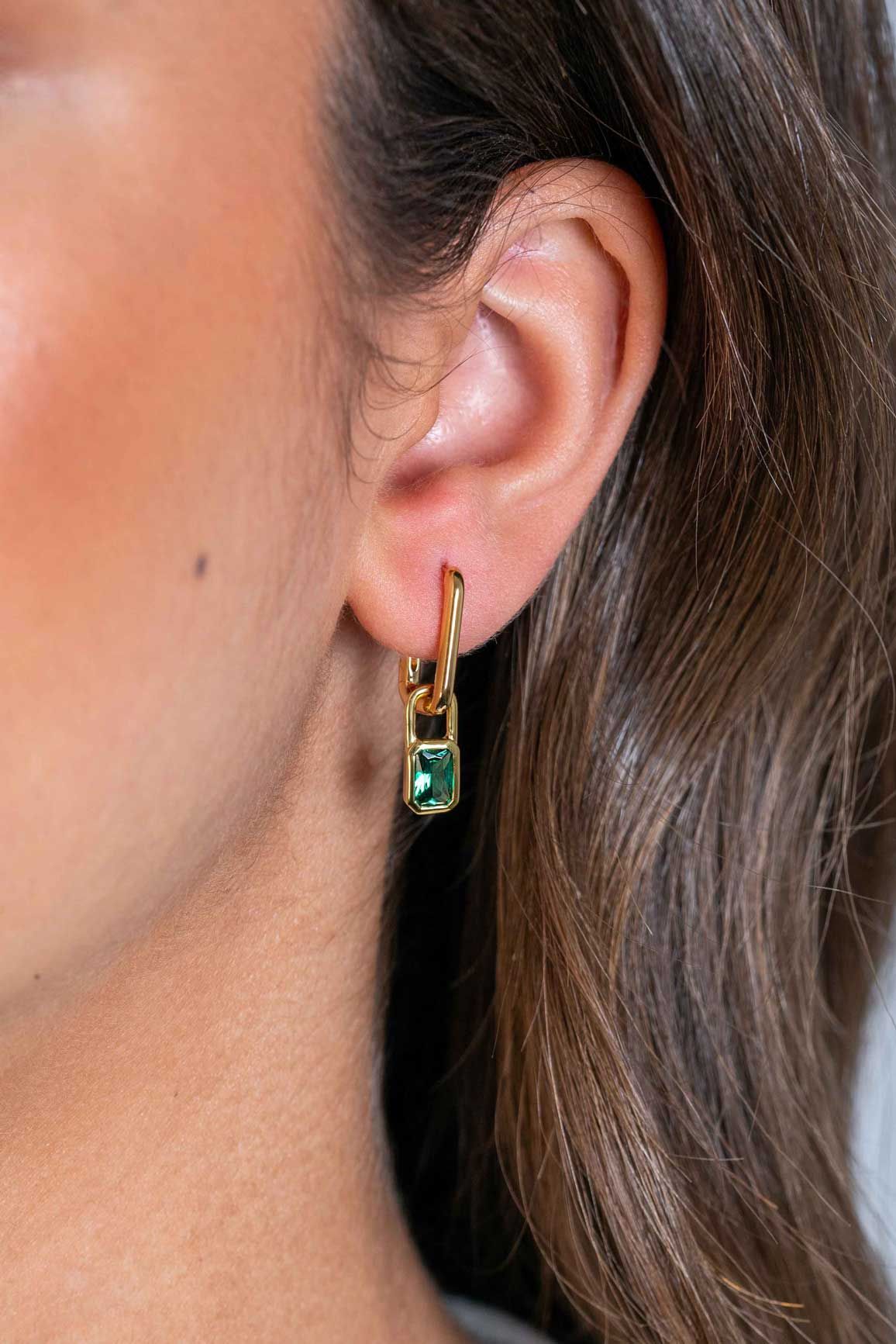 Boucles d'oreilles plaqué or Zich2307