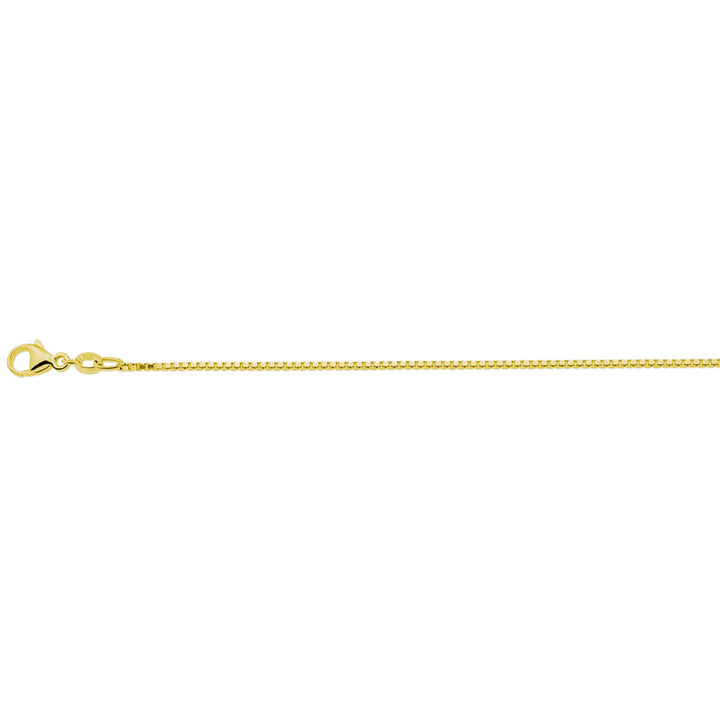 collier venetiaans 1,1 mm 41 + 4 cm 3 micron zilver verguld (geel)