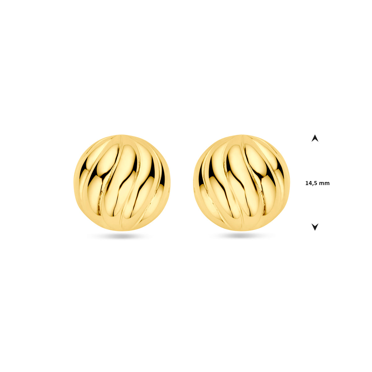 puces d'oreilles argent plaqué or (jaune)