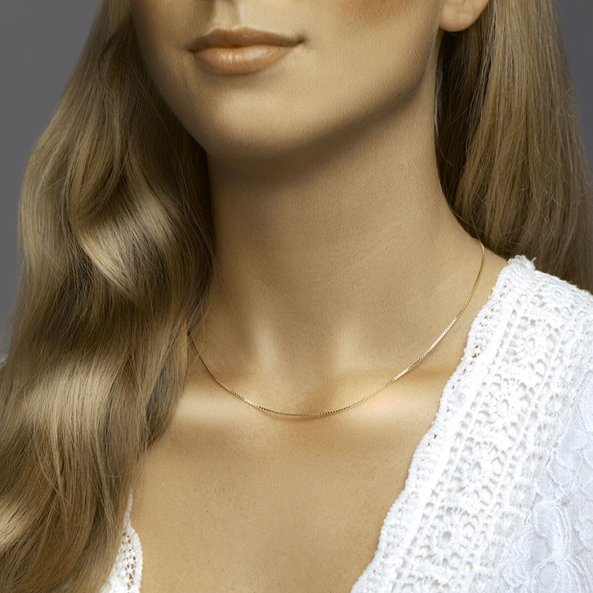 collier vénitien 1,1 mm 3 microns argent plaqué or (jaune)