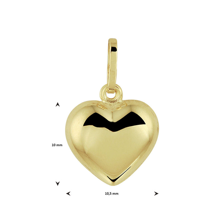 pendentif cœur 14K or jaune
