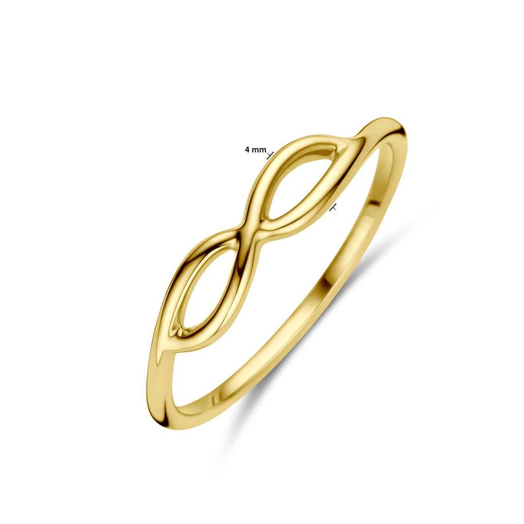 bague infinity 14K or jaune