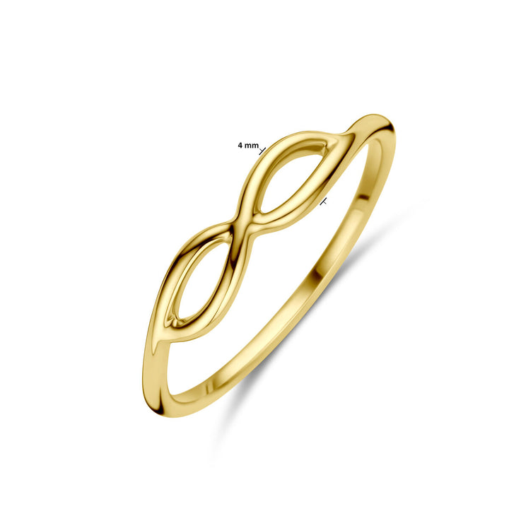 bague infinity 14K or jaune