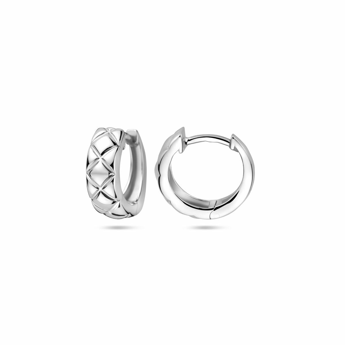 créoles 12,5 mm argent rhodié