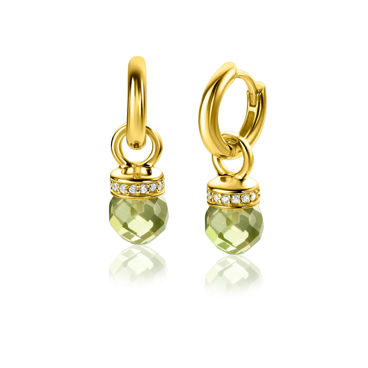 Boucles d'oreilles plaqué or Zich2428