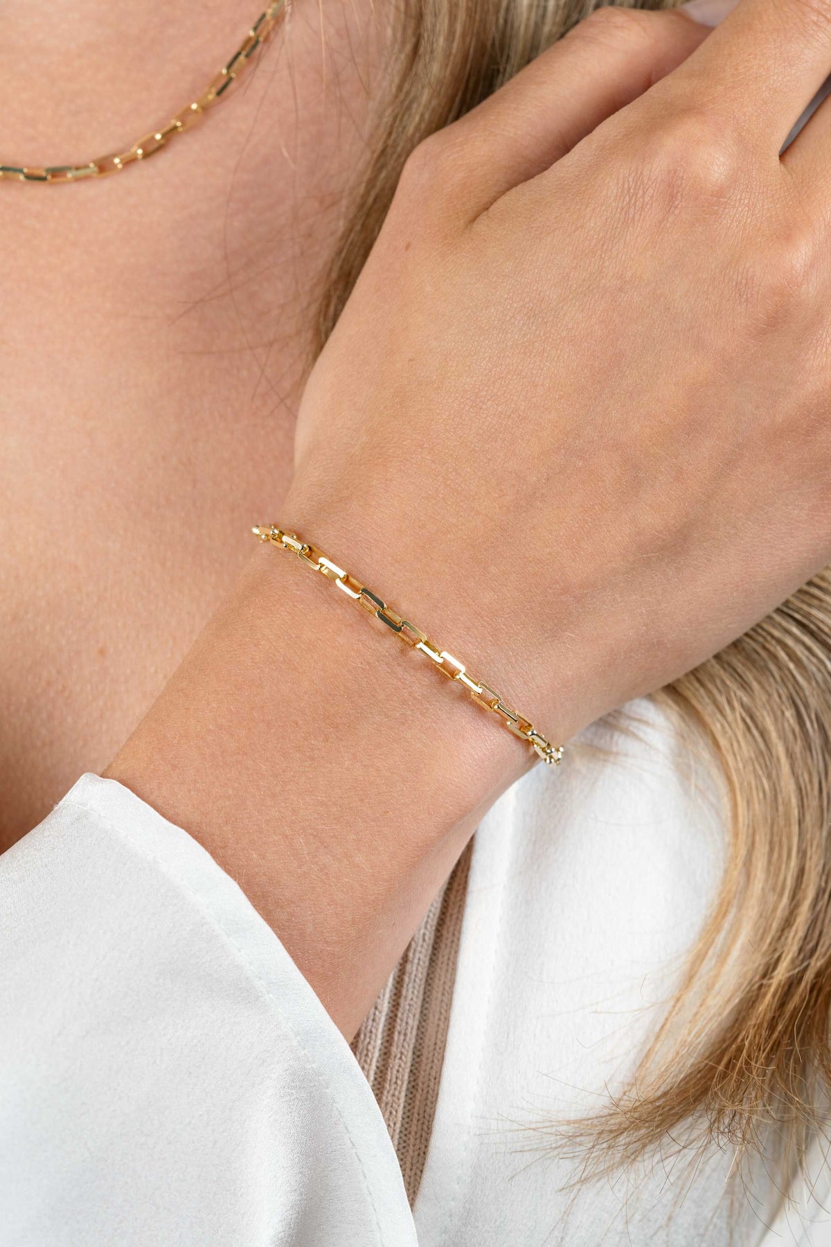 Bracelet argent plaqué or ZIA2587