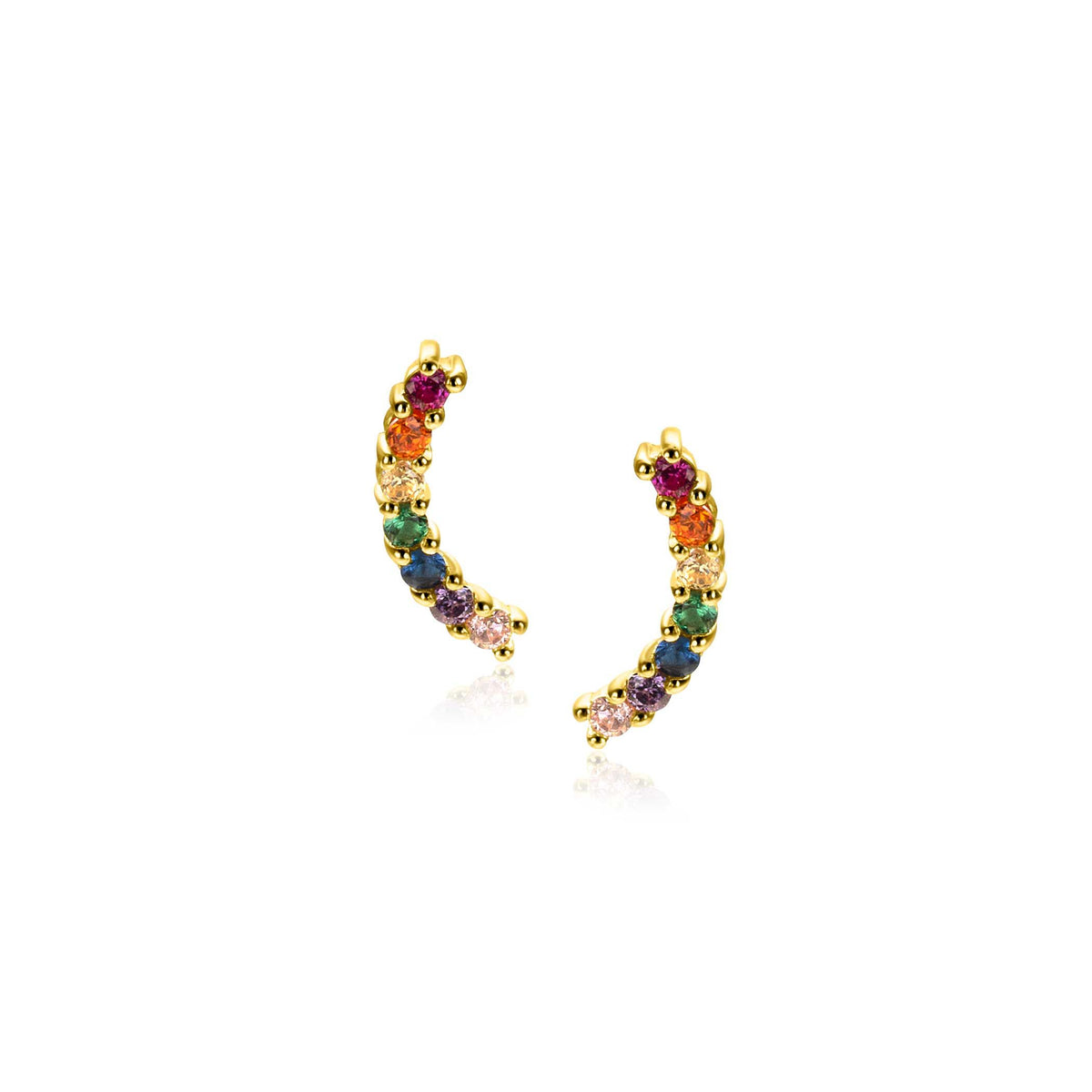 Boucles d'oreilles argent plaqué or ZIO2592