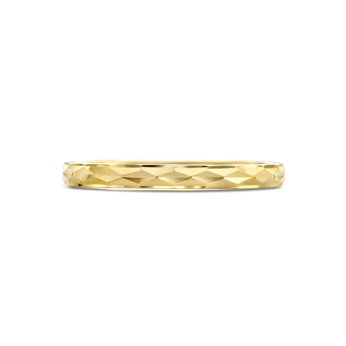 bague diamantée en or jaune 14K