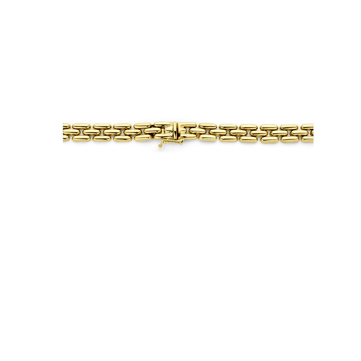 collier panthère 6,5 mm 44 cm or jaune 14K