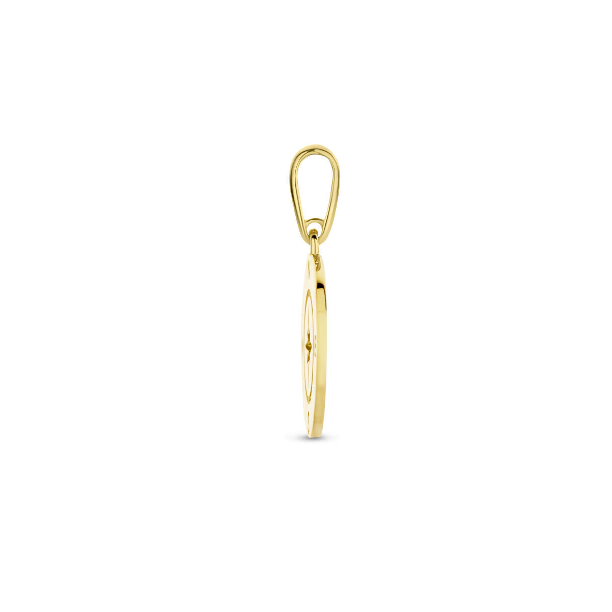pendentif compas or jaune 14K