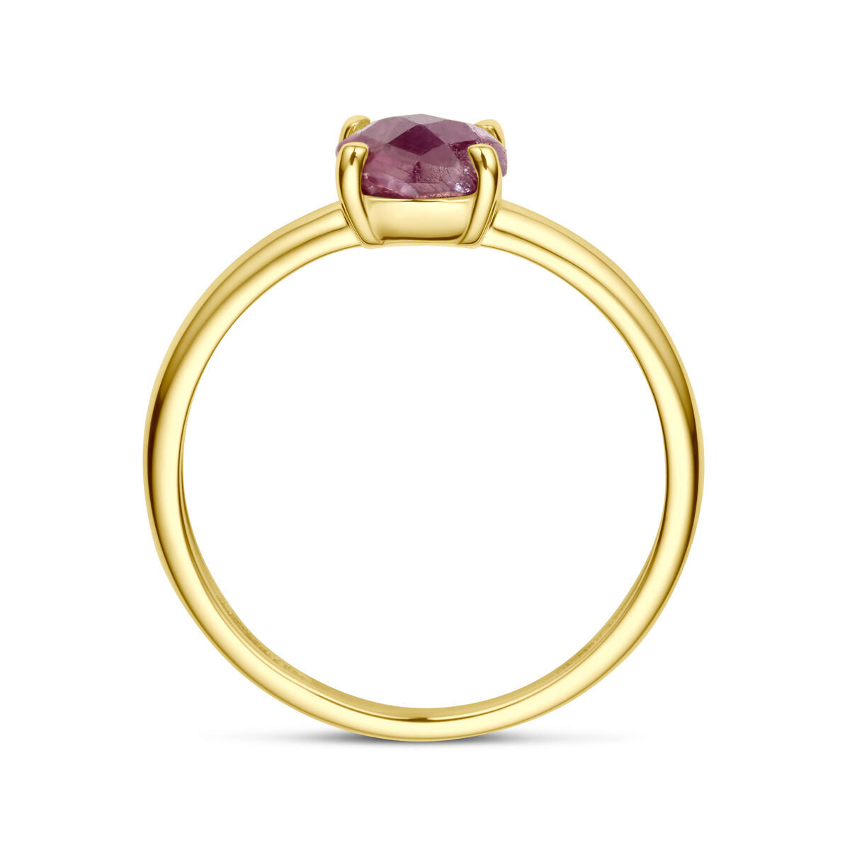 bague rubis 14K or jaune