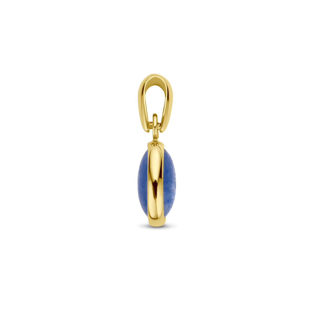pendentif quartz bleu 14K or jaune
