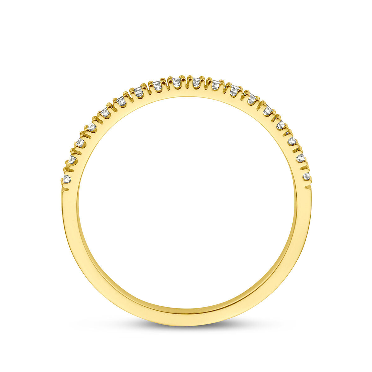 bague diamant 0.20ct h si or jaune 14K