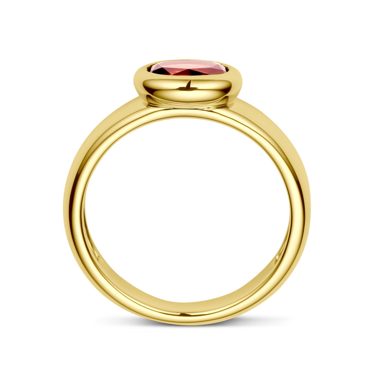 bague grenat 14K or jaune