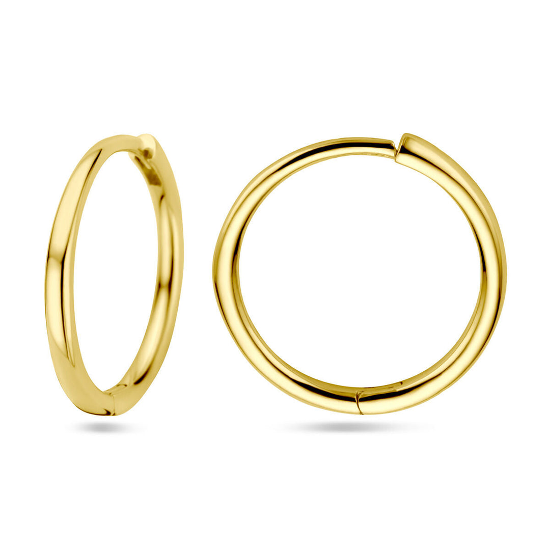 klapoorringen 14K geelgoud