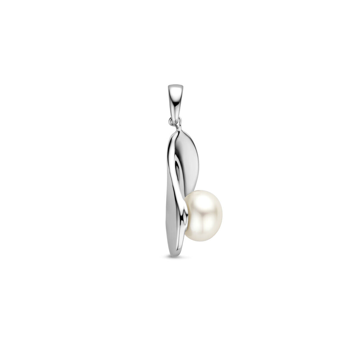 pendentif perle argent rhodié