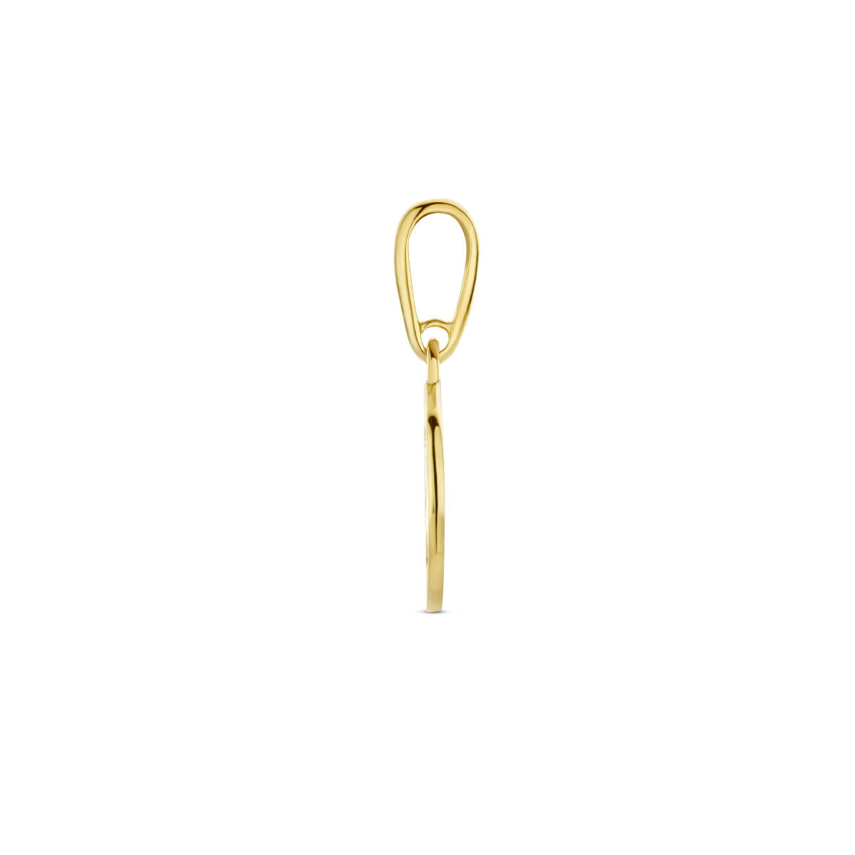 pendentif compas or jaune 14K
