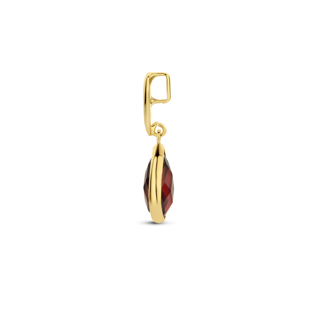 pendentif grenat or jaune 14K